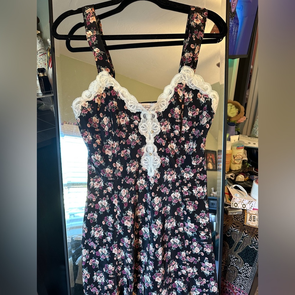 Vintage California Dynasty Floral Slip Dress